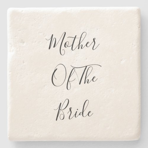 Mother Of The Bride Elegant Wedding Gift 2023 Stone Coaster