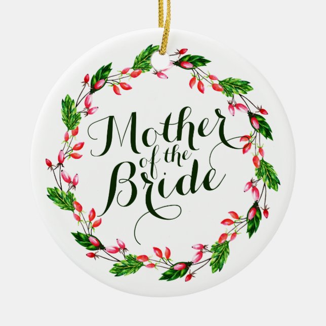 Mother of the Bride Elegant Wedding | Ornament (Front)