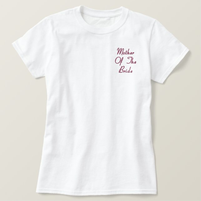 Mother of the Bride Embroidered Polo (Design Front)