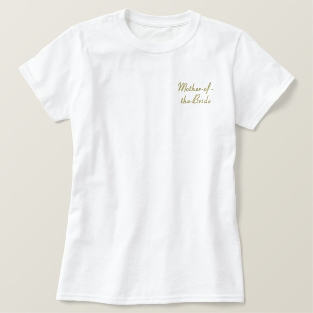 Mother-of-the-Bride - Embroidered Polo Shirt (Design Front)