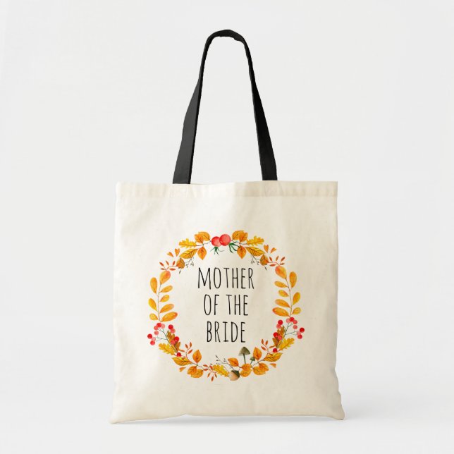 Mother of the bride. Fall yellow wedding. Autumn Tote Bag (Front)