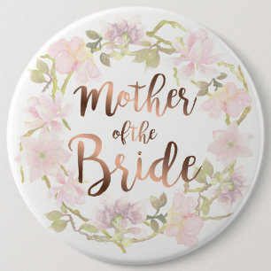Mother of the Bride Floral Button