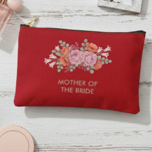 Mother of the Bride Floral Red Pouch