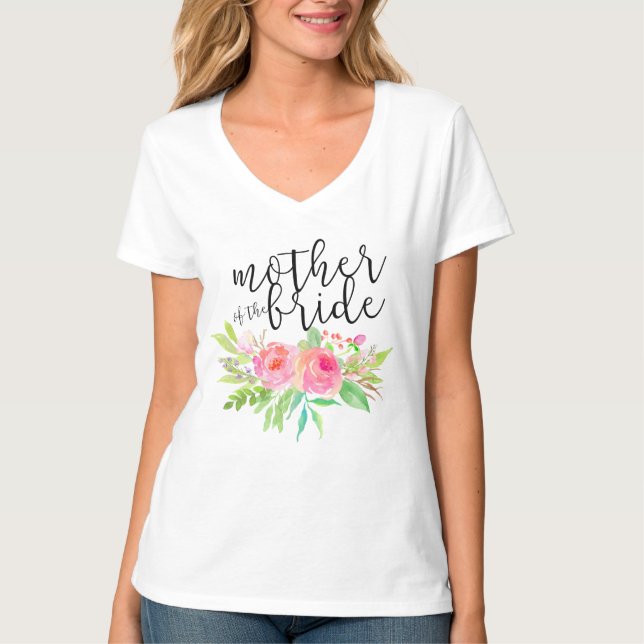 mother of the bride floral T-Shirt (Front)