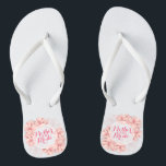 Mother of the Bride Floral Wedding Flip Flops<br><div class="desc">For further customization,  please click the "Customize" button and use our design tool to modify this template. If the options are available,  you may change text and image by simply clicking on "Edit/Remove Text or Image Here" and add your own. Designed by Freepik.</div>