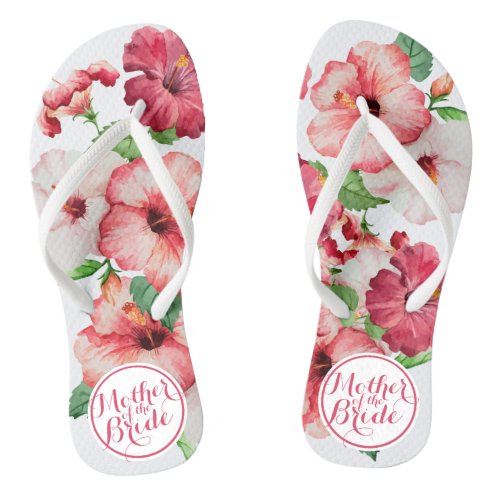 Mother of the Bride Floral Wedding Flip Flops