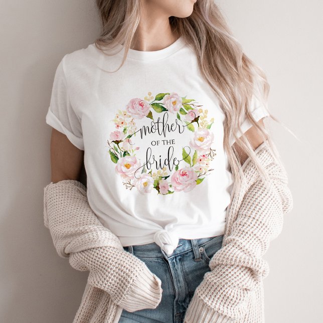 mother of the bride floral wreath -5 T-Shirt (Creator Uploaded)