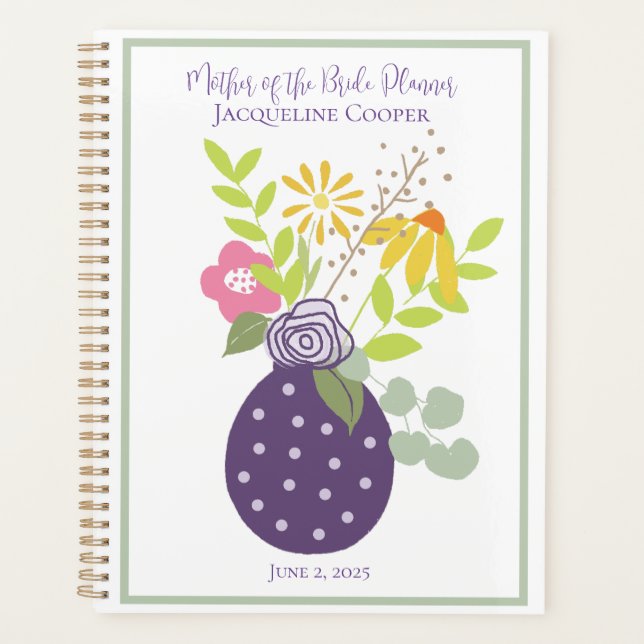 Mother of the Bride Flower Bouquet Planner (Front)