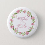 Mother Of The Bride Flower Button Pin at Zazzle