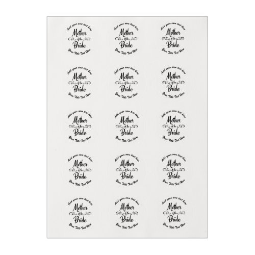 Mother of the Bride _ Funny Rehearsal Dinner Edible Frosting Rounds
