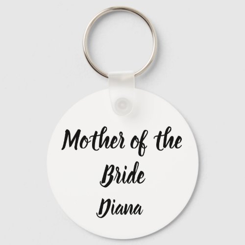 Mother of the Bride Gift Custom Name Gifts Wedding Keychain