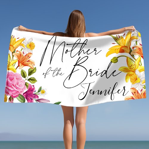 Mother of the Bride Gift Mother of the Bride Beach Towel
