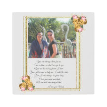 Mother-of-the Bride Gift Photo Floral Wedding