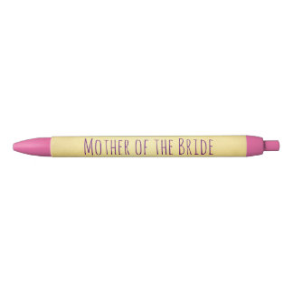 Mother of the Bride Gold and Pink Pen