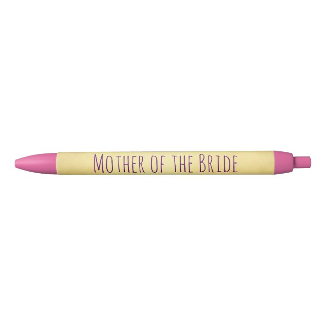 Mother of the Bride Gold and Pink Pen (Front)