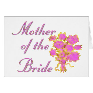 Mother Of The Bride Gold & Bouquet Cards