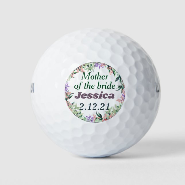 Mother of the bride golf balls customized (Front)
