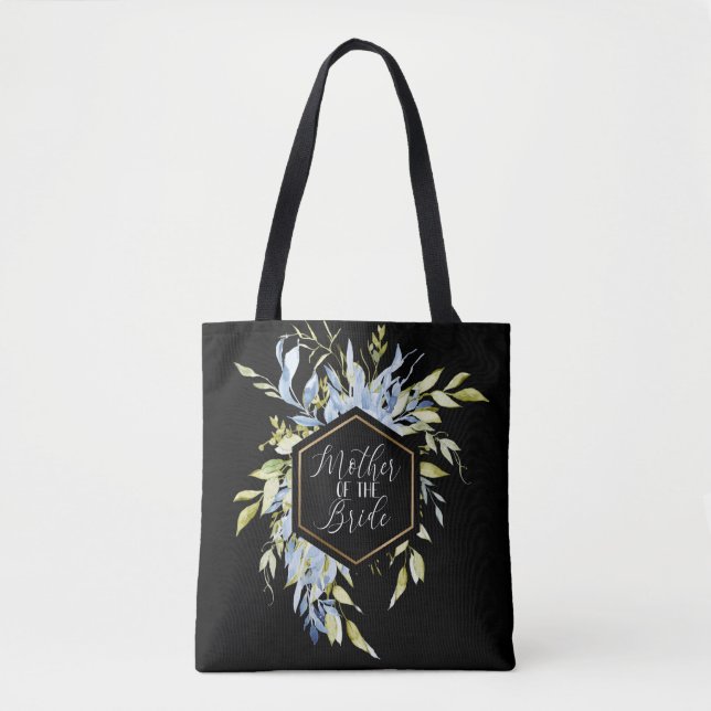 Mother of the Bride Green Blue Greenery Wedding  Tote Bag (Front)