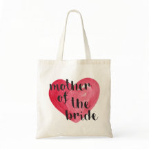 Mother of the Bride Heart Tote