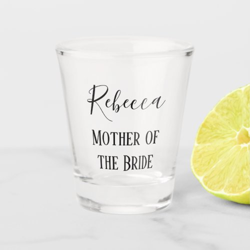 Mother of the Bride Keepsake Shot Glass