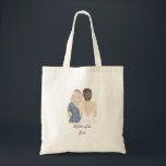 Mother of the bride keyring tote bag<br><div class="desc">Mother of the bride tote features a cute illustration of a mother and her daughter. For more advanced customization of this design,  e.g. changing layout,  font or text size please click the "CUSTOMIZE" button above. Please contact me for any questions!</div>