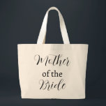 Mother of the Bride Large Tote Bag<br><div class="desc">This cute vintage tote bag is best gift idea for bride's mother at weddings. This tote bag is perfect for your mom on your life big day. It is perfect for her to keep everything wedding in one place.</div>