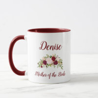 Mother of the Bride Marsala Pink Floral Wedding
