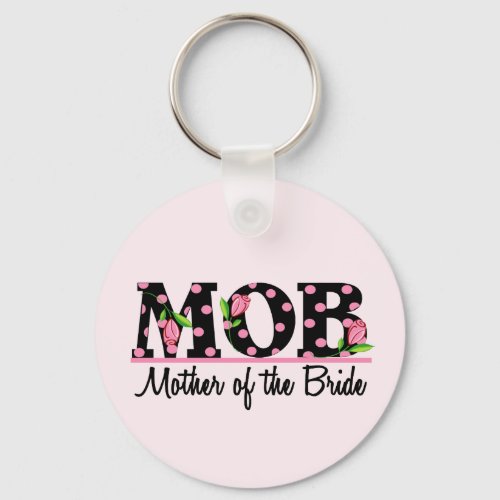 Mother of the Bride MOD Tulip Lettering Keychain