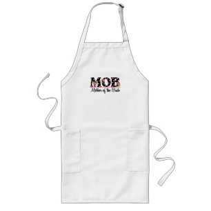 Mother of the Bride (MOD) Tulip Lettering Long Apron