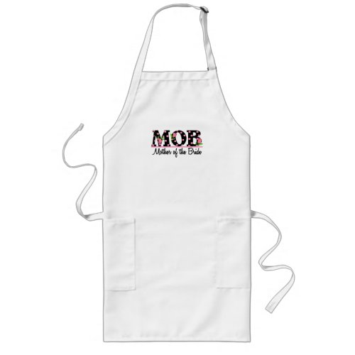 Mother of the Bride MOD Tulip Lettering Long Apron