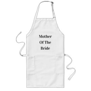 Mother Of The Bride Modern Wedding Gift Favor Long Apron