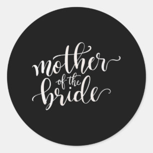 Mother Of The Bride Mother Bride Dress Classic Round Sticker