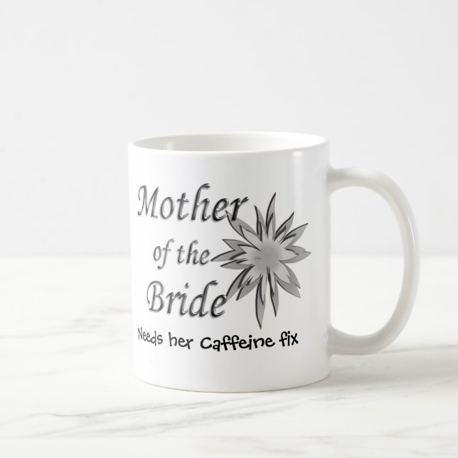 Mother of The Bride Needs Her Caffeine Fix Coffee Mug (Right)