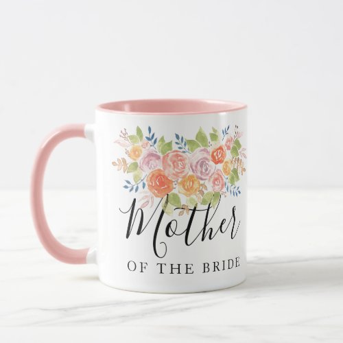 Mother of the Bride or Groom Rose Bouquet Mug