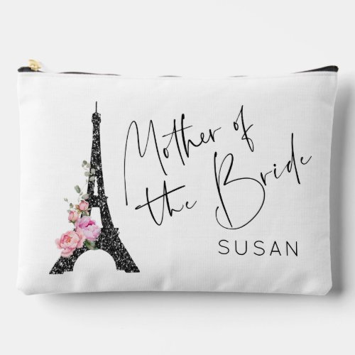 Mother of the bride Paris theme Eiffel tower  Accessory Pouch