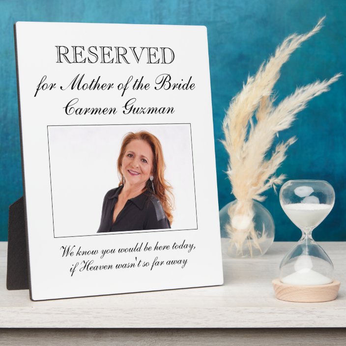 mother of the bride plaque