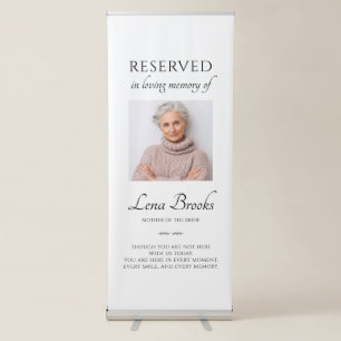 Mother Of The Bride Photo Reserved Wedding Retractable Banner