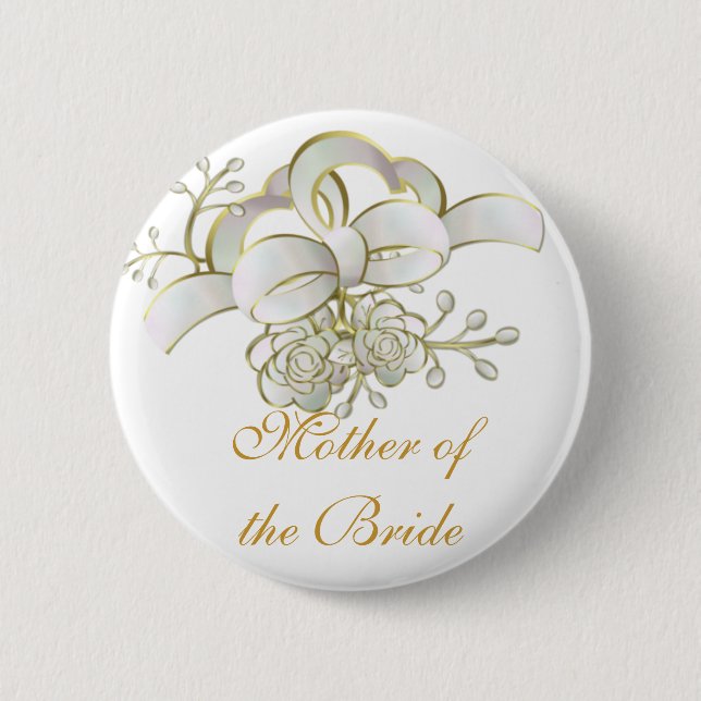 Mother of the Bride Pinback Button (Front)