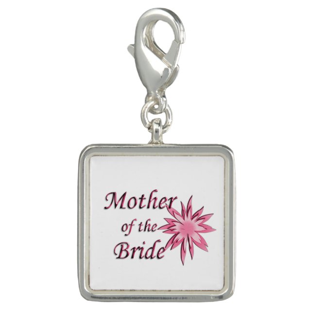Mother of The Bride Pink Charm (Front)