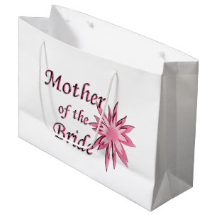 Mother of The Bride Pink Large Gift Bag