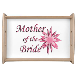 Mother of The Bride Pink Serving Tray
