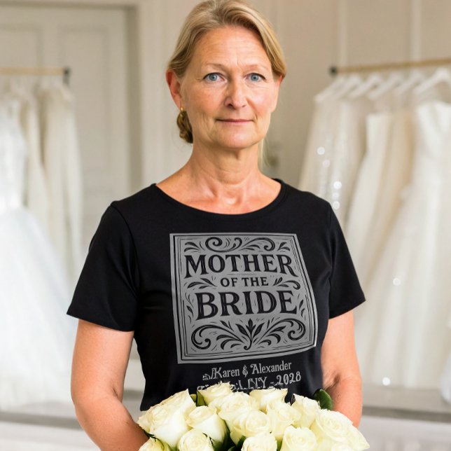Mother of the Bride Romantic Wedding Rehearsal T-Shirt (Creator Uploaded)