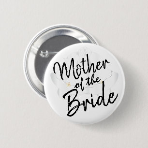 Mother of the Bride - Script Calligraphy Button