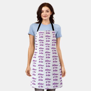 Mother Of The Bride Simply Love  Apron by weddingparty at Zazzle