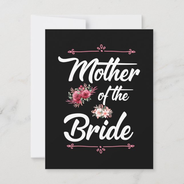 Mother Of The Bride Thank You Card (Front)