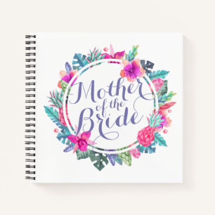 Mother of the Bride Tropical Wedding Guestbook Notebook