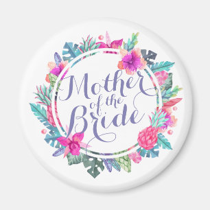 Mother of the Bride Tropical Wedding   Magnet