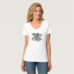 Mother Of The Bride V-neck Tee at Zazzle