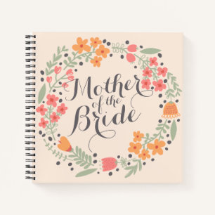 Mother of the Bride Watercolor Wedding Guestbook Notebook