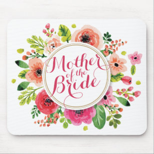 Mother of the Bride Watercolor Wedding   Mousepad